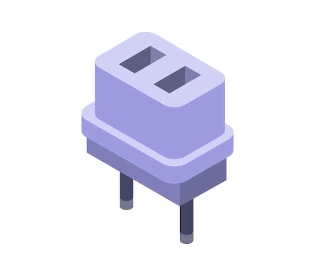 Isometric power plug