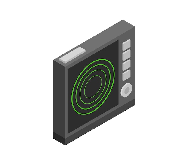 Vector isometric radar screen