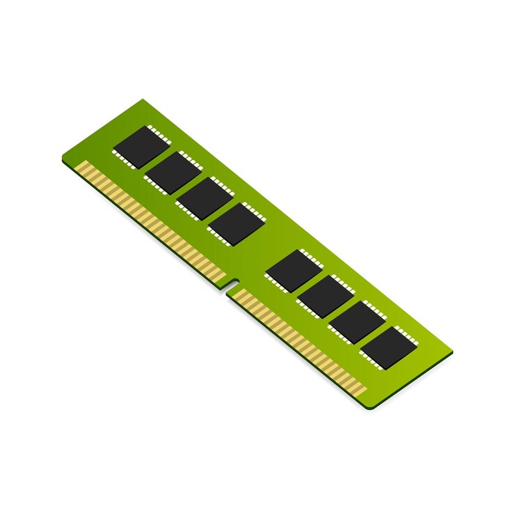 Vector isometric ram memory module icon vector illustration