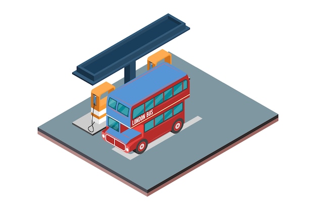 Isometric refueling cng