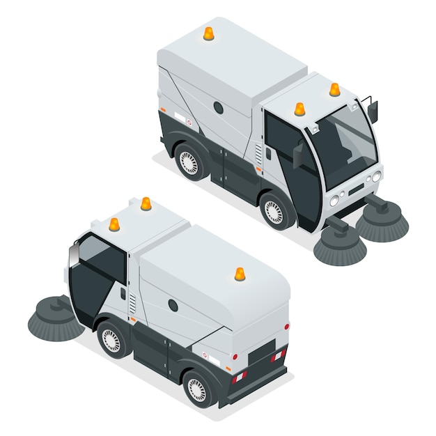 Isometric Road Sweeper dust cleaner road sweeper Special purpose vehicle for washing road