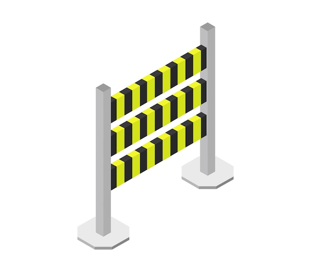 isometric roadblock