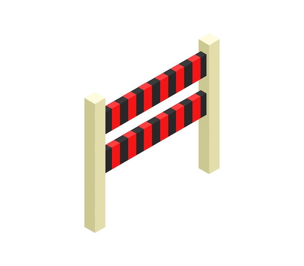 isometric roadblock