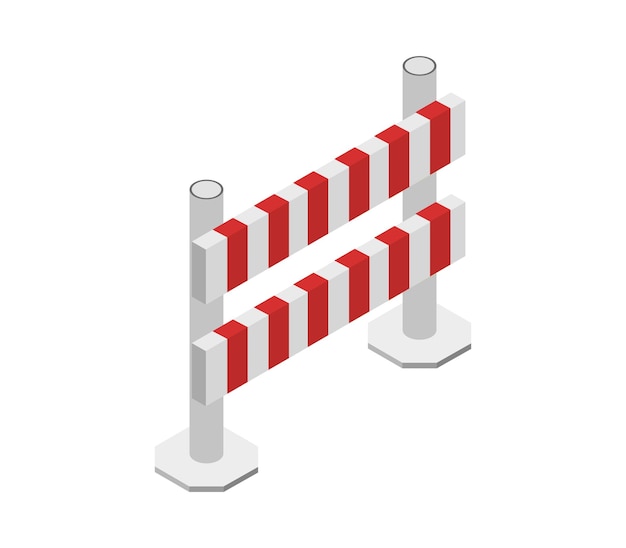 isometric roadblock