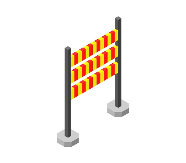 isometric roadblock