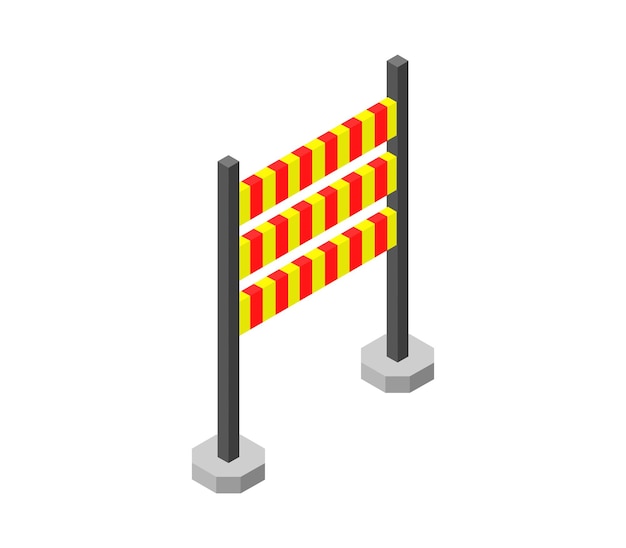 Isometric roadblock