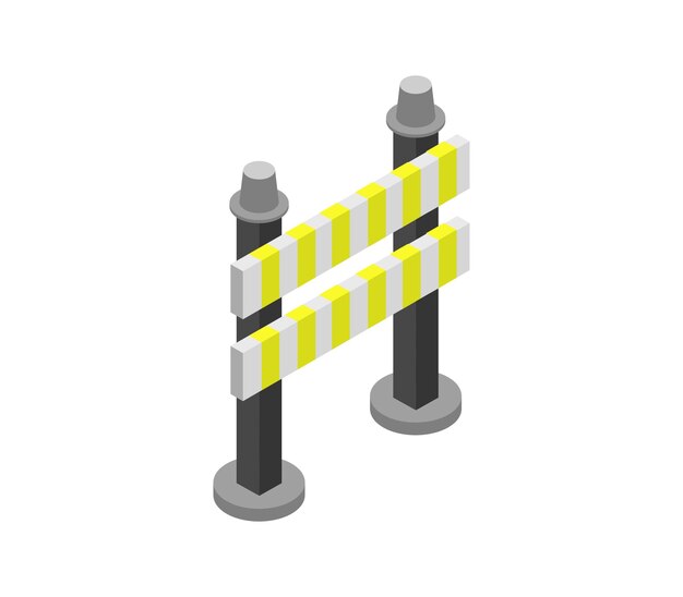 isometric roadblock