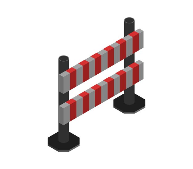 isometric roadblock
