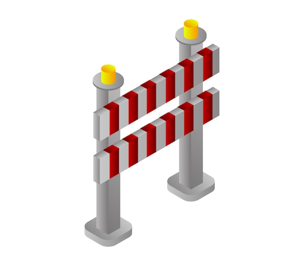 isometric roadblock