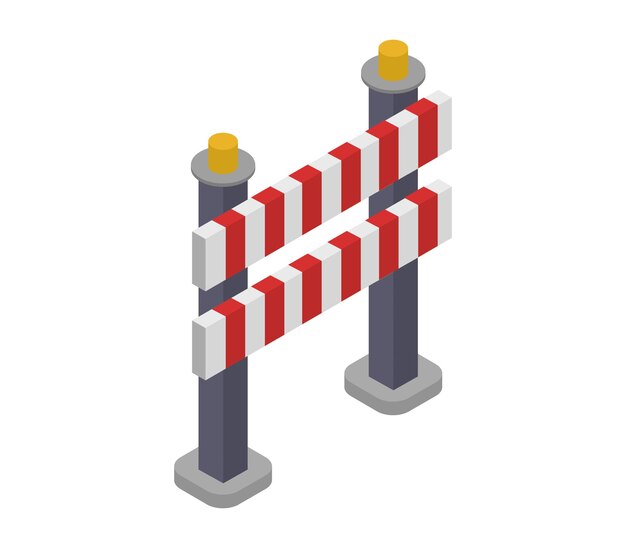 isometric roadblock
