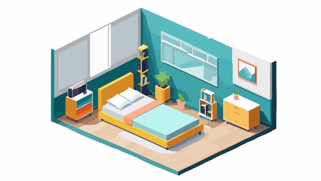 isometric room of a house