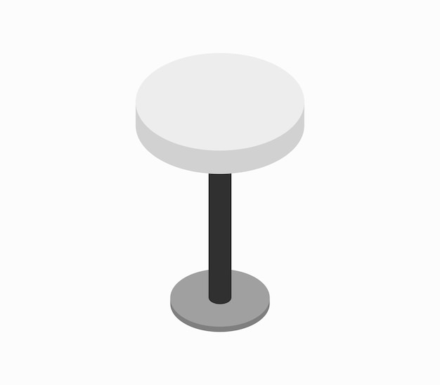 Isometric round table