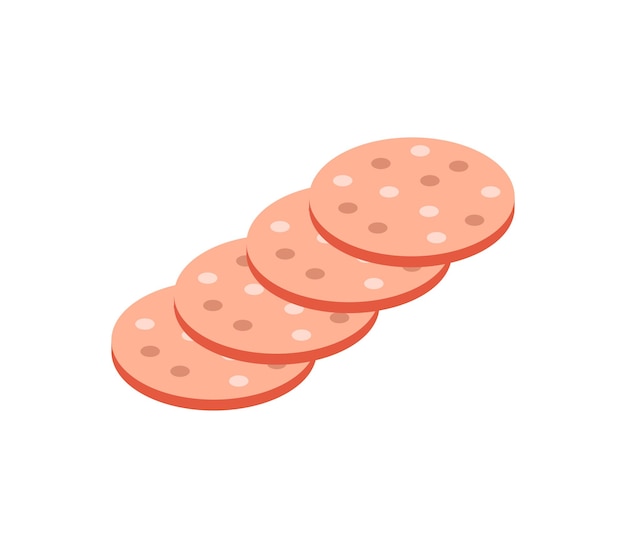 Vector isometric salami