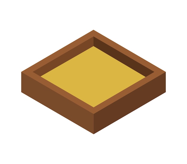 Vector isometric sand