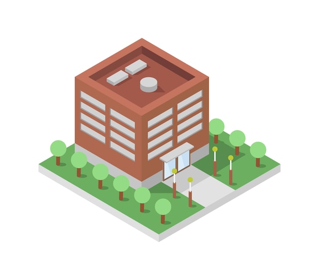 Isometric school