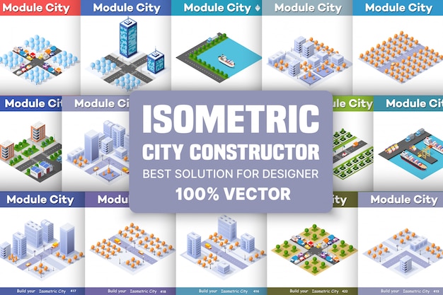 Isometric set of blocks