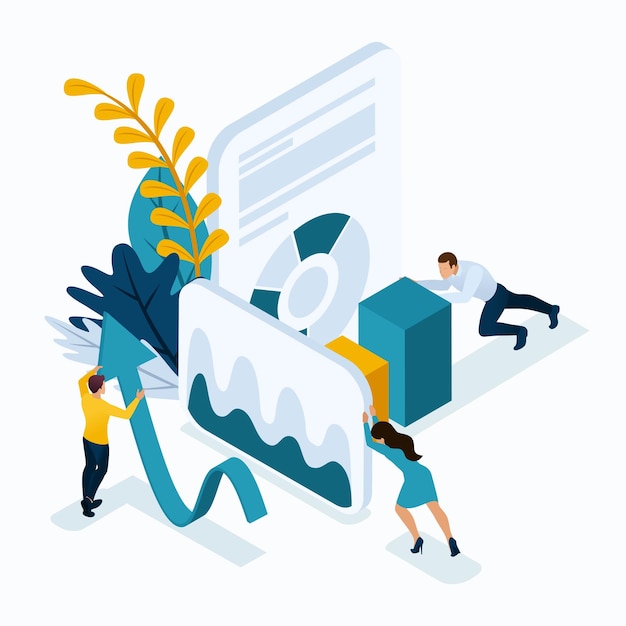 isometric set young women spending weekend at home, reading books, feeds a cat, listens to music, deals with flowers. colored vector illustration in flat style