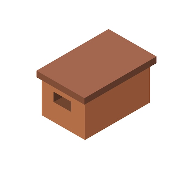 Isometric shoe box