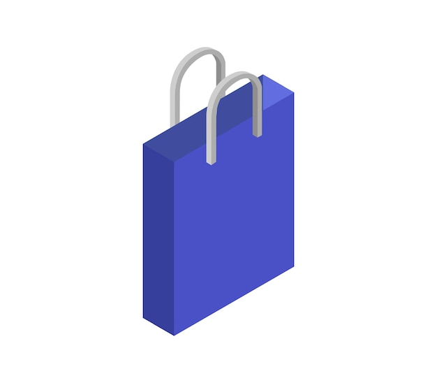 Premium Vector | Isometric shopping bag