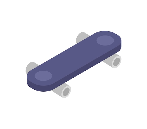 Vector isometric skateboard