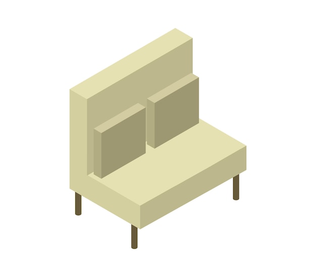 Isometric sofa