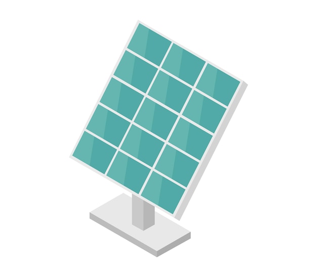 Isometric solar panel