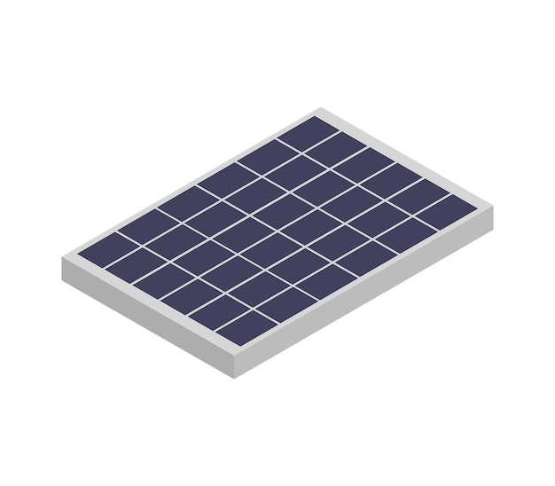 Isometric solar panel