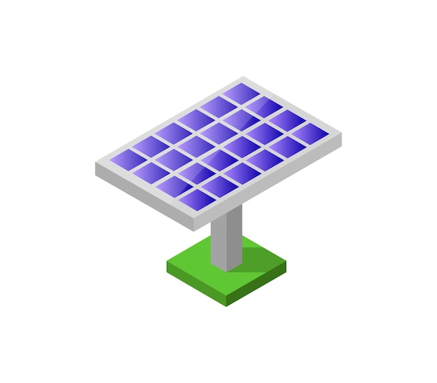 Isometric solar panel