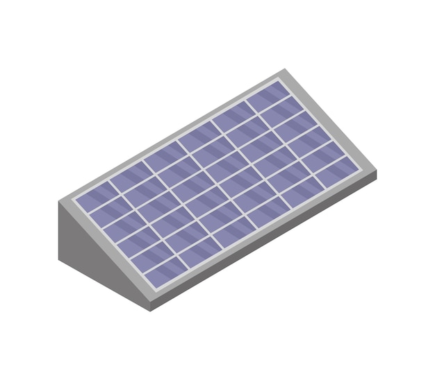 Isometric solar panel