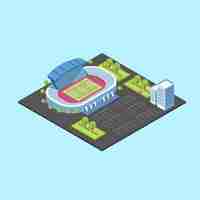 Vector isometric stadium