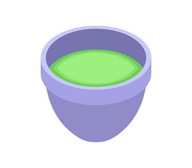 Isometric tea cup