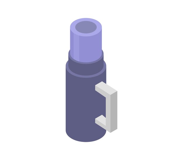 Isometric thermos bottle