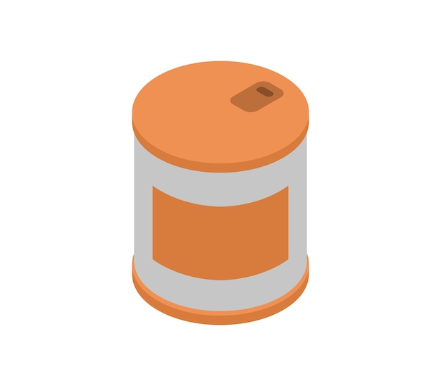 Isometric tin can