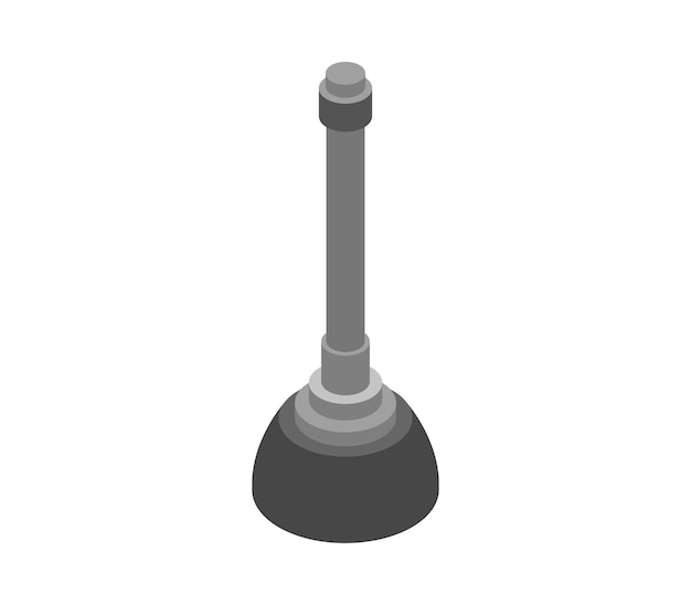 Isometric toilet plunger