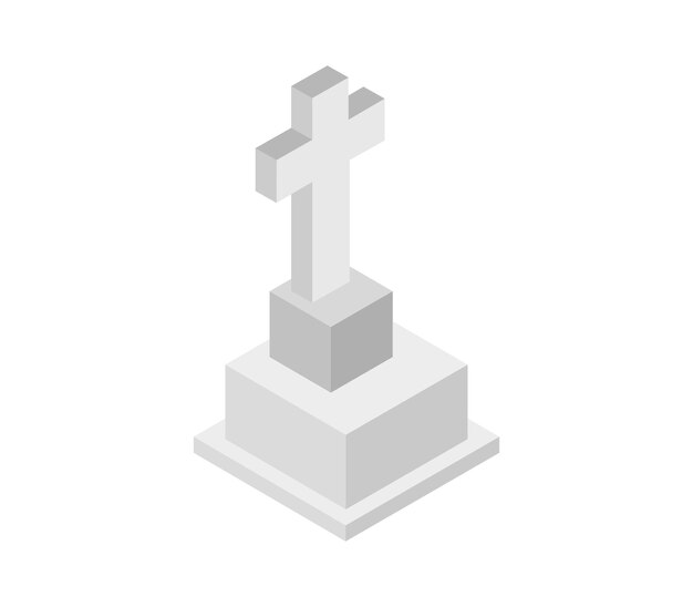 Isometric tombstone