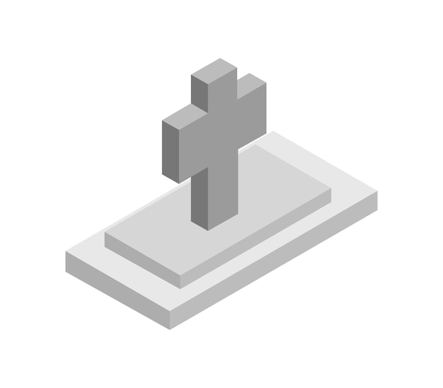 Isometric tombstone