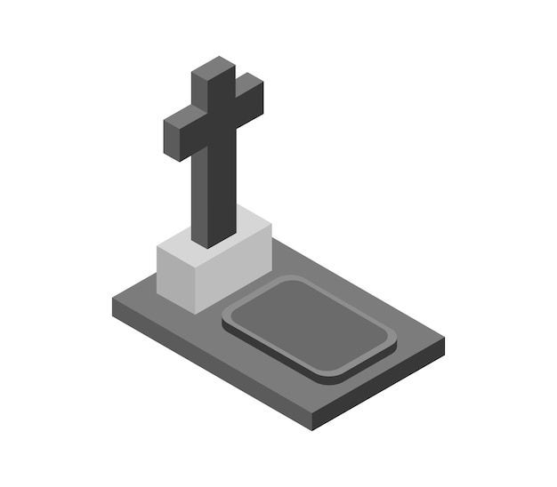 Isometric tombstone