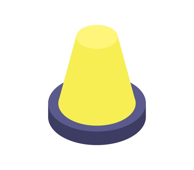 Isometric traffic cone