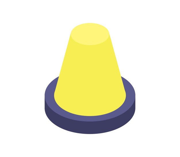 Isometric traffic cone