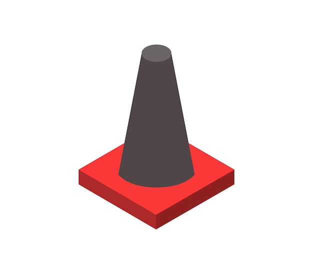 Isometric traffic cone