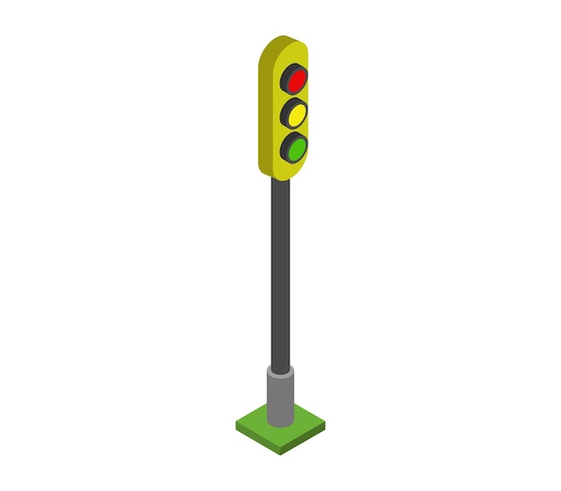 Isometric traffic light