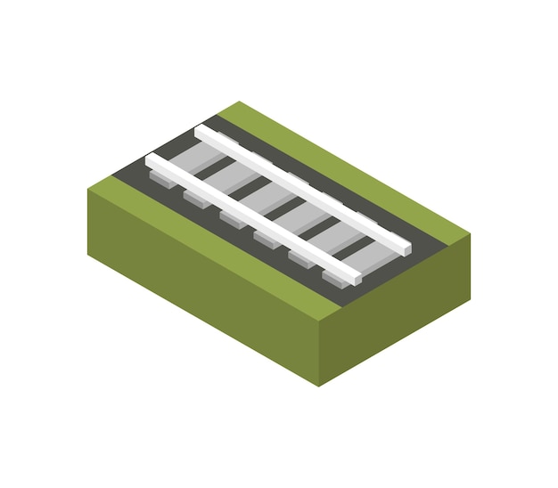 아이소메트릭 기차 트랙