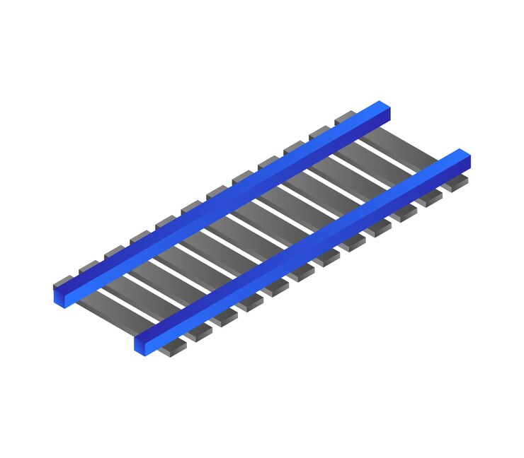 Vector isometric train track