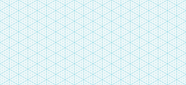 Isometric triangular paper grid pattern background