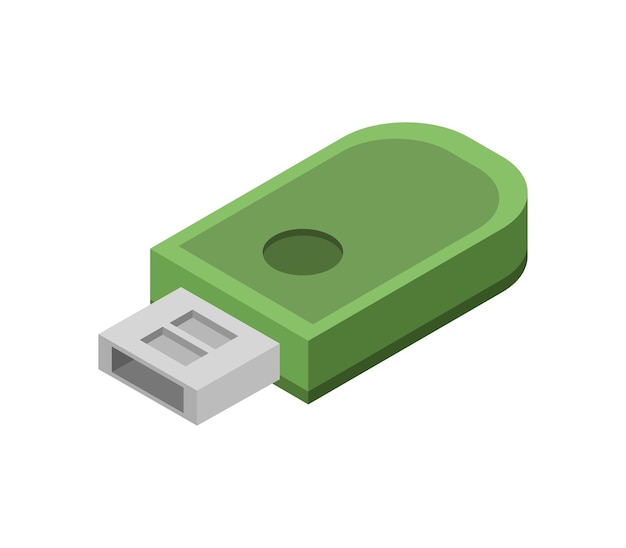 Isometric usb drive