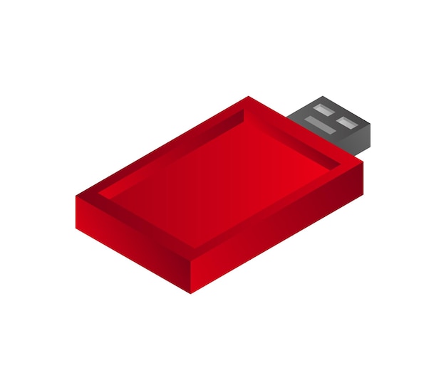 Isometric usb drive