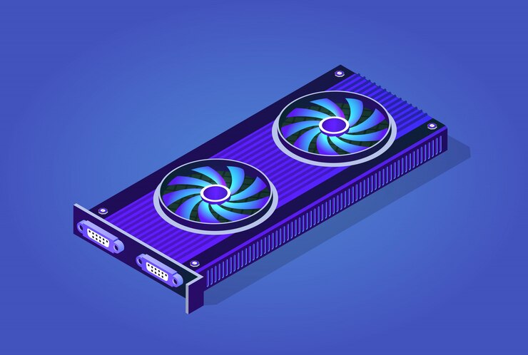 Vector isometric video graphic card