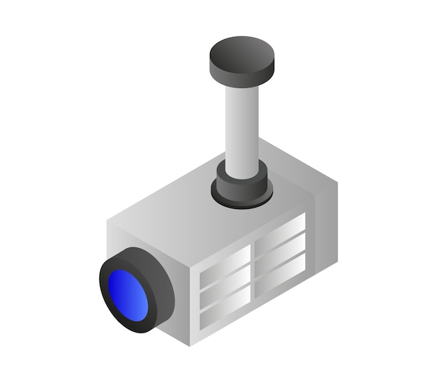 Isometric video surveillance camera