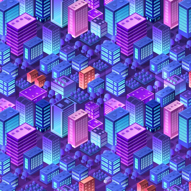 Isometric violet purple