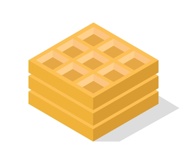 Isometric waffle